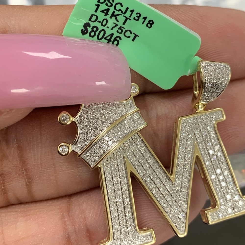 Diamond initial charm - Picture 5 of 5